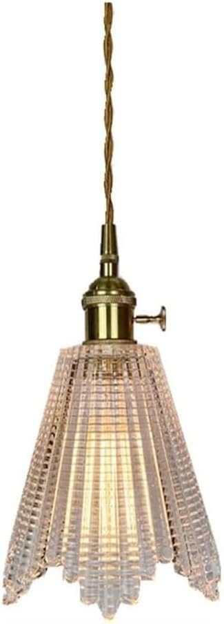 Chandelier laiton moderne LED avec abat-jour en verre design