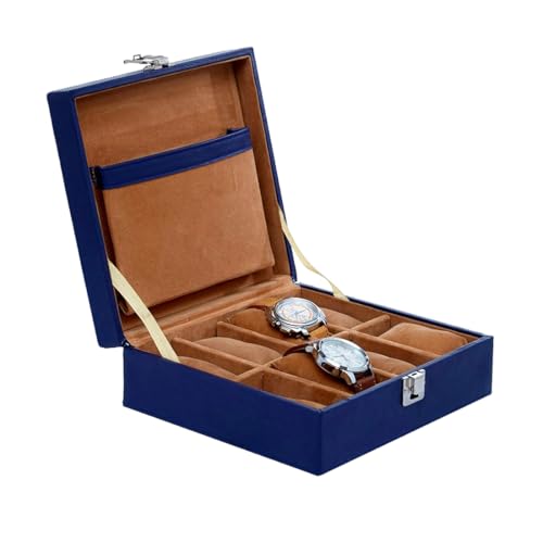 Image of Leather World Engineered Wood Watch Box Holder Organizer Case In 6 Slots Of Watches For Men And Women With Transparent Display