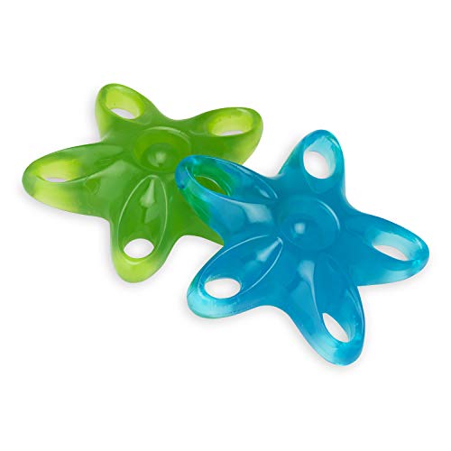 Gaiam Restore Hand Grip Strengthener Finger Exerciser Stretcher Resistance Trainer Rings | 2 Pack (Soft/Medium) Gripper Ideal for Hand & Wrist Pain Relief (Arthritis, Carpel Tunnel, Physical Therapy)