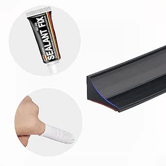 78 Inch Shower Tray Sealing Strip,Bath Sealant Strip,Room Floor Barrier ...