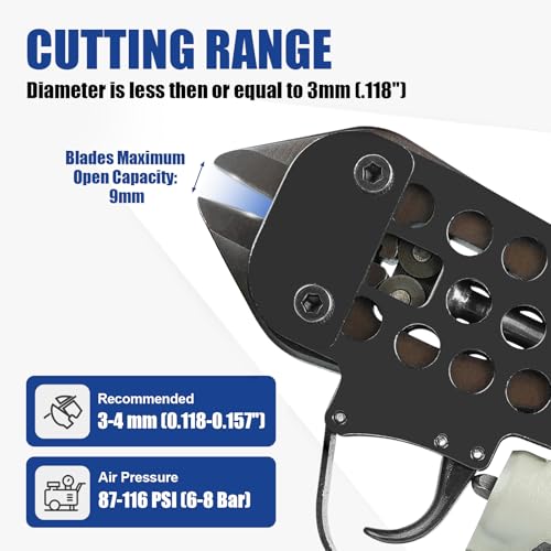 WOODPECKER - CTQ3XD Pneumatic Wire Cutting Nipper Less Than 3 mm Diameter by KIMSING - Image 3
