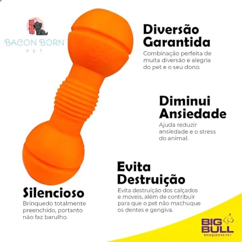 Brinquedo Big Bull Cachorro Grande Porte Gigante Pitbull Rottweiler Halter Resistente (Azul)