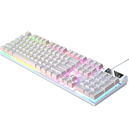 Clavier mécanique gamer réactif et étanche avec touches anti-dérapantes RGB
