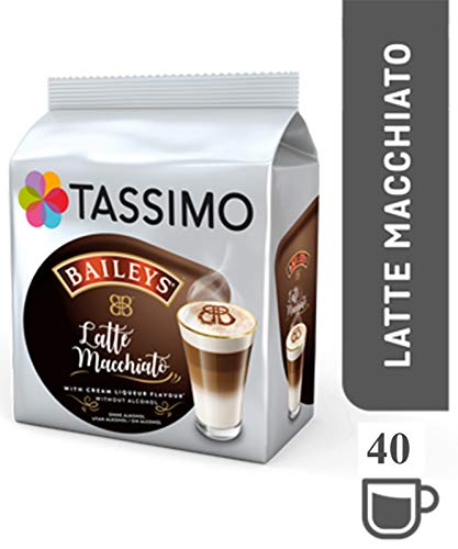 Tassimo Latte Machiatto Baileys Coffee Capsules, Pack of 5