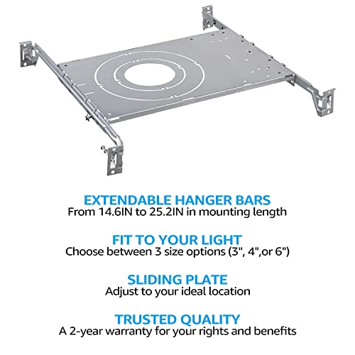 TORCHSTAR 6-Pack New Construction Mounting Plate, 3/4/6 Inch by TORCHSTAR - Used condition - Image 2