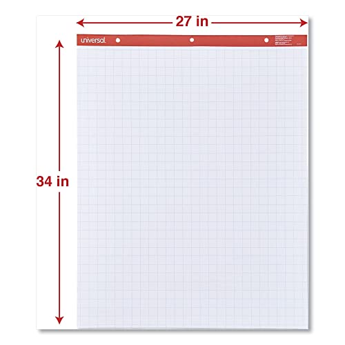 Universal 35602 Recycled Easel Pads, Quadrille Rule, 27 X 34, White, 50 Sheet (Case Of 2 Pads) #TOP6