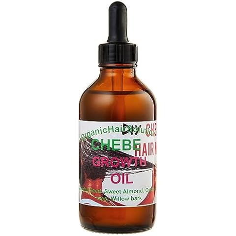 Organic Hair Solution- African Chebe Hair Growth Oil-Serum-For Stronger, Thicker Longer Hair-for Split Ends and Dry Scalp with Castor Oil- Tea Tree-for All Hair Types (4 oz) Cover