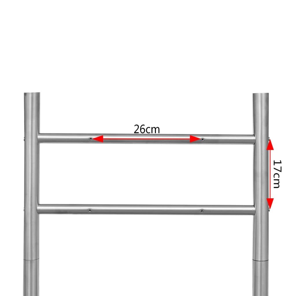 Support en Acier Inoxydable pour boîtes aux Lettres Double Montage, Fixation extérieure pour Jardin entrée Cour Portail, Robuste, Durable, Facile à Installer, Compatible avec Poteau et Pied