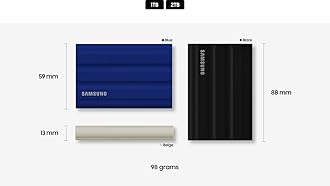 Samsung T7 Shield Portable SSD 4 TB - USB 3.2 Gen.2 External SSD Black (MU-PE4T0S/EU)