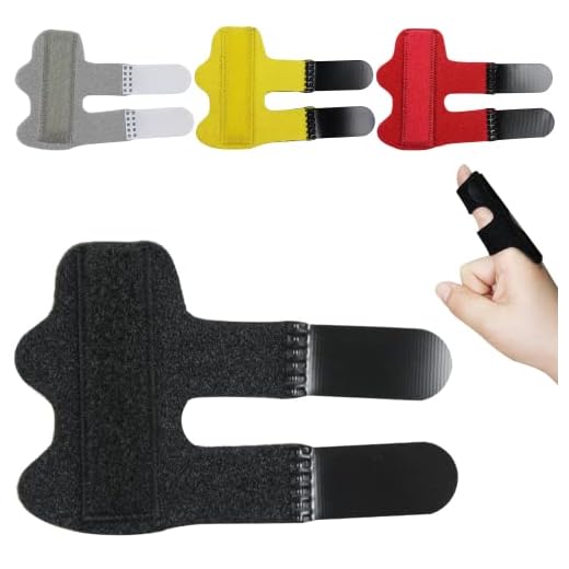 4 stycken fingerskena långfinger pekfinger snäppfinger bandage ringfinger långfinger skena höger ring splints ortos fingerled för artrit eller tendinit (svart/grå/gul/röd)