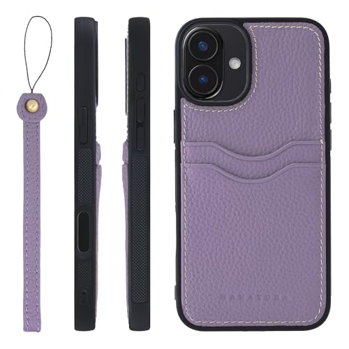 HANATORA for iPhone 16Plus �P�[�X �{�v �ϏՌ� �o���p�[�^ �X�}�z�P�[�X �X�}�z �X�g���b�v �t�� �V�������N���U�[ �M�t�g �p�[�v�� CPGGZ-16Plus-Purple