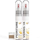 SIMPLICITÉ - Poncez la surface avec du papier à poncer fin, nettoyez, dégraissez, agitez les stylos, appliquez 1 couche de peinture, laissez sécher 20 mn, puis 1 couche de vernis et le tour est joué !