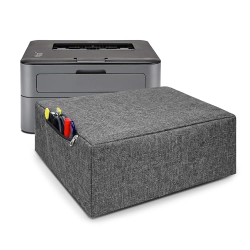 Image of Alifiya Dust Proof Washable Printer Cover for Brother HL-L2321D / HL-L2400D / HL-L2440DW / HL-B2080DW / HL-B2000D Laser- Grey