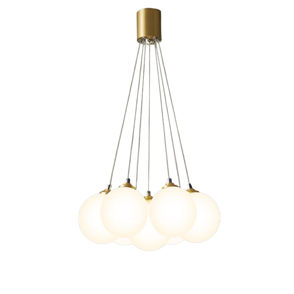 Suspension en forme de boule de lait pour illuminer votre salle à manger