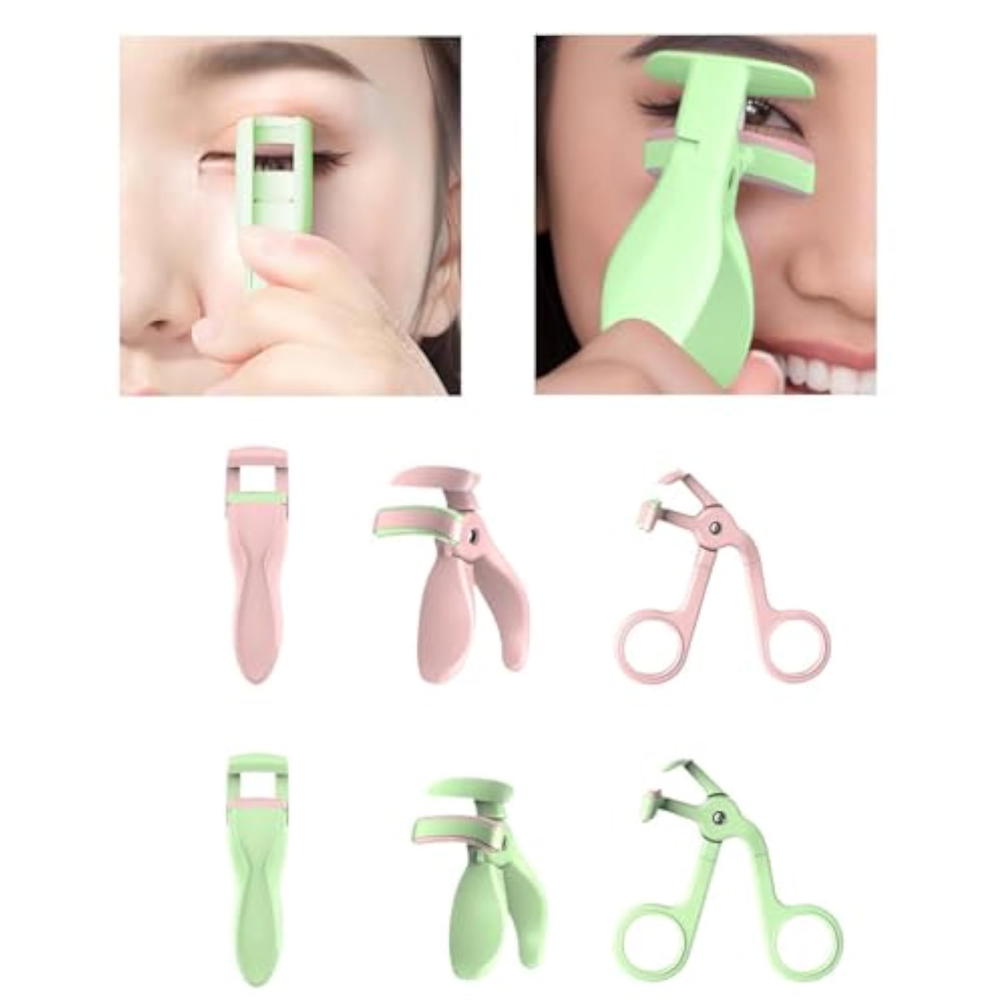 Compact Eyelash Curler for Home and Salon Use, Mini Pink