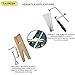 TAURISH 3-in-1 Professional Jeweler's Saw Kit - Adjustable Saw Frame, 144 Blades (Sizes 1/0-2), and V-Slot Wooden Bench Pin with Clamp - Jewelry Making, Wood, Metal and Craft Cutting Tool Set