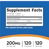 Nutricost Caffeine Pills 200mg, 120 Capsules - Gluten Free, Non-GMO