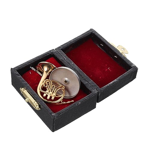 BIUDECO Miniature Horn Model Horn Instrument Adornment Desktop Ornament Housewarming Present Music Lover