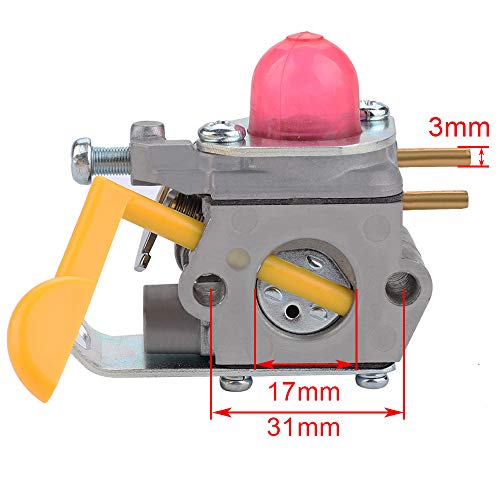 Savior C1U-W18 Carburetor For Poulan Weed Eater Featherlite Fl20 Fl20C Fl25C Fl26 Fx26S Fx26Sc Fx265 Xt260 Sst25 Sst25C String Trimmer 530071752 530071822 545081808 530071750 #TOP1