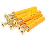 ✔5.Anwendungsgebiete: Der selbstbohrende Dübel eignet sich zur Anbringung von leichten Lasten wie Rauchmeldern, Spiegeln, Vorhangstangen, Jalousien, Deckenleuchten und Bildern in Gipskartonplatten, Gipsfaserplatten sowie in leichten Zementbauplatten.