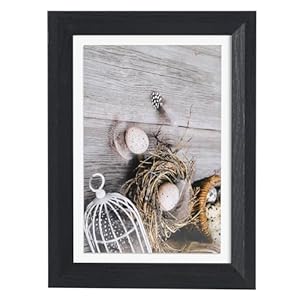 5×7 Picture Frames, 6 Pack Wall Frame Set with Mat for Multiple Sizes Photos for Wall Gallery Decor, Hanging or Tabletop Display