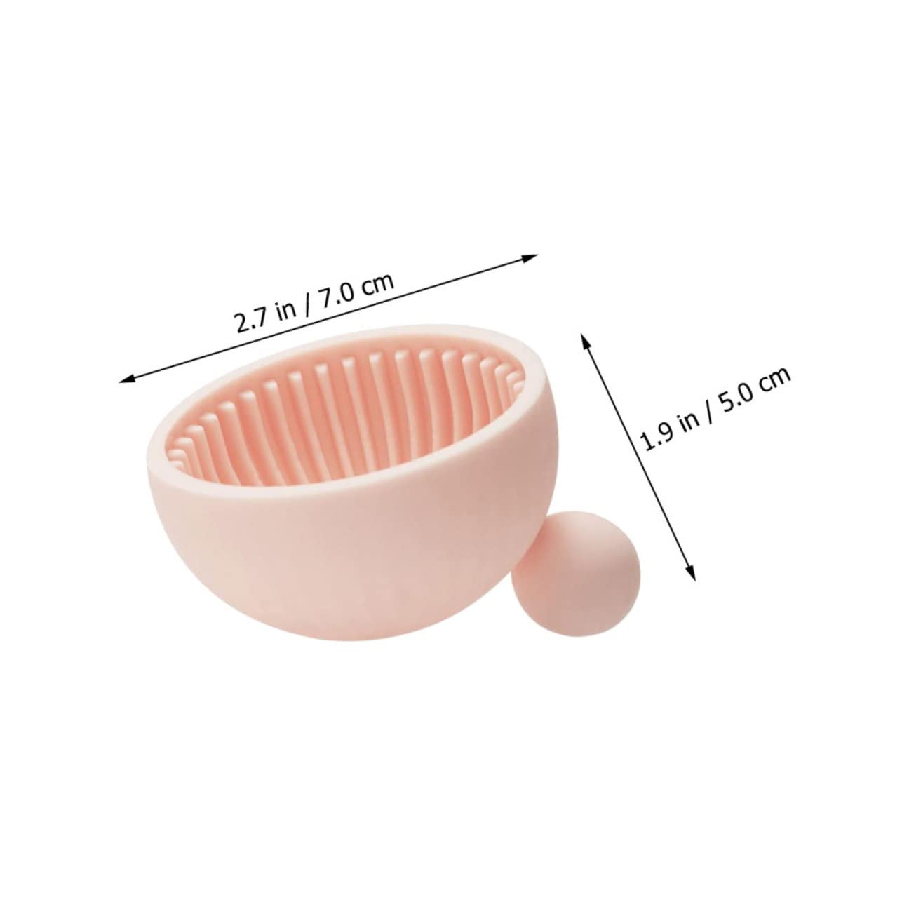 1Pc Pink Silicone Makeup Brush Cleaning Mat Adorable Creative Design for Home Salon Use Convenient Beauty Tool for Cleaning Cosmetic Brushes
