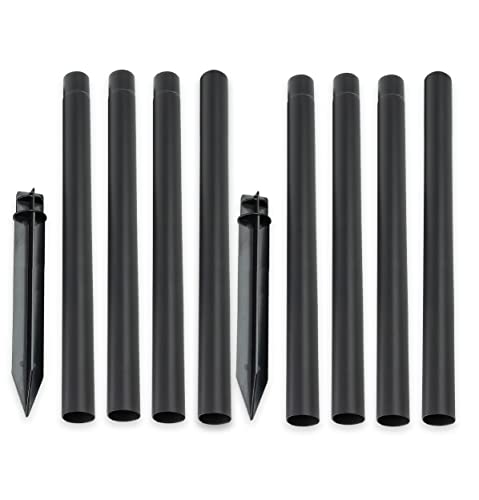 ZOOHAR 55 in Stainless Steel Outdoor Pole Extension Kit, 2 Sets by ZOOHAR - Used condition - US$24.88