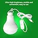 Vdaxvme LED Camping Light Bulb Portable Hanging Cord Tent Light for Camping Emergencies Truck Fishing Boat Lighting