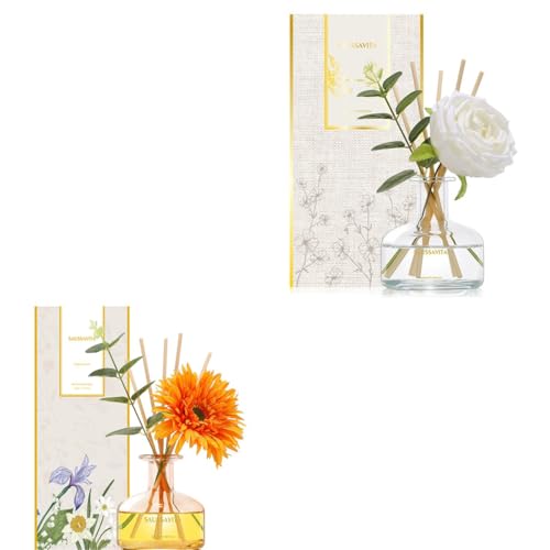 Set difusor de varillas 7.10 oz con 7 varillas aroma floral y toronja