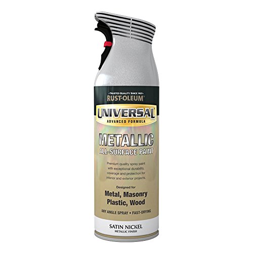 Rust-Oleum 400ml Universal Metallic Spray Paint - Satin Nickel