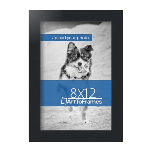 ArtToFrames Custom Printed High Definition Quality Photo 8x12, Framed in Black Frame with No Mat