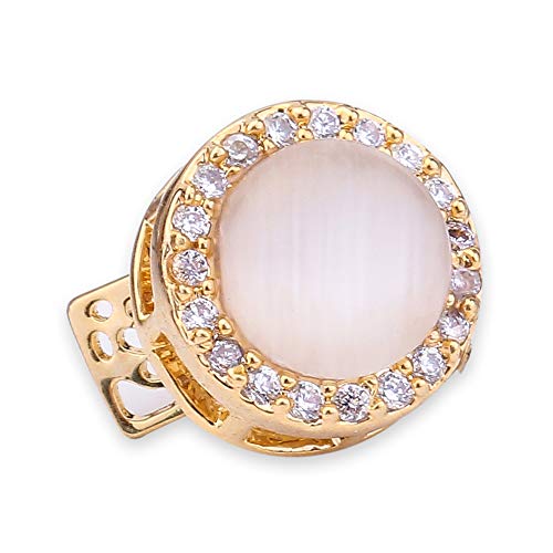 YVVO Nail Art Studs, 3D Spinning Nail Stud Gem Decoration, DIY Alloy Nail Jewelry Accessories with Glue Tape for Nails, Shoes, Clothes and Phones(Cat's Eye Jewelry)