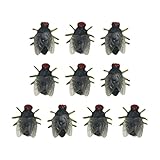 lopituwe Aufregende, realistische kleine Fliegen Requisiten, farbenfrohes Insektenspielzeug für Aprilscherze, Halloween Partys und andere lustige Zusammenkünfte, Groß