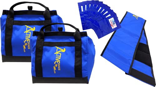 Activedogs Agility Tunnel & Chute No-Slip Sand Bags - Non-Constricting Saddlebags For Stabilizing Dog Agility Tunnel Equipment Indoor Or Outdoor #TOP1