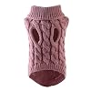 Winter Warme Gebreide Hond Trui Herfst Winter Pet Kleding Kostuum Jumper Comfortabele Hond Trui (Huid Roze L)