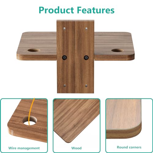 WALI Floating TV Shelf and TV Top Shelf (CS201N+TSH004)