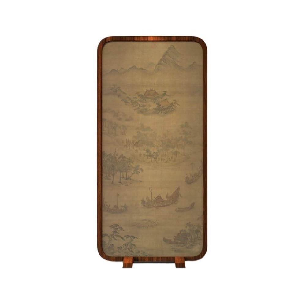 Privacy Screen Home Chinese Style Ink Landscape Screen Partition Home Living Room Entrance Shield Tea Room Decoration Seat Screen Room Divider