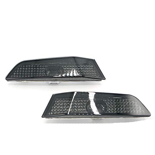 Side Marker Compatible With 2003 2004 2005 2006 2007 Infiniti G35 Coupe 2 Door Smoked Lens Housing Front Bumper Side Marker Lights - Thumbnail 4