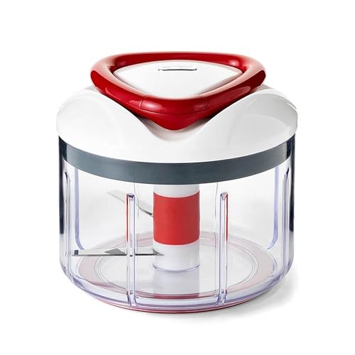 ZYLISS Easy Pull Manual Food Processor and Food Chopper, Red