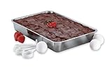 American Kitchen 9 Inch x 13 Inch Stainless Steel Rectangular Cake Pan