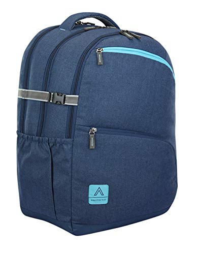Image of Aristocrat 34 Ltrs Dark Blue Laptop Backpack (LPBPLEX1DBL)