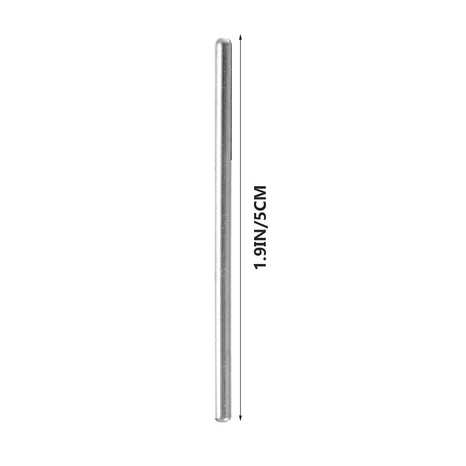 NUOBESTY 10 Pcs Metal Sandpaper Clips Clamping Rods Mandrels Silver Sturdy Wear Resistant Simple Fixing Rods Essential Accessories for Power Rotary Tools