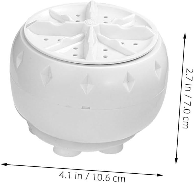 Hemobllo Ultrasonic Turbine Washing Machine Mini Portable Washer Vegetable Washer Hand Washing Machine for Rv Travel
