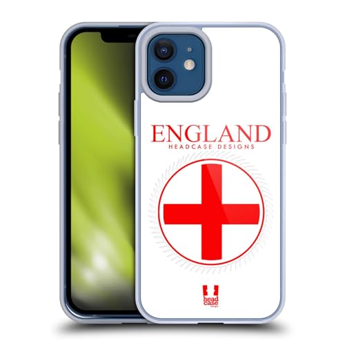 Flag of England St. George Bandiere E Toppe Custodia Protezione di Grado Militare Compatibile con Apple iPhone 12 12 PRO E con MagSafe gel