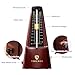 Mechanical Metronomes for Piano Guitar Drum Violin and Other Musical Instruments with Loud Sound and Accurate Beat Multiple Beat Modes for Beginners(Walnut Color)