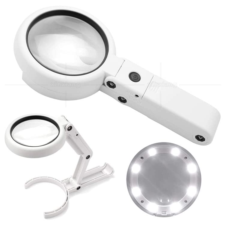 Lupa De Lectura Con Luz Led Y Abrazadera De Iluminación | Envío Gratis