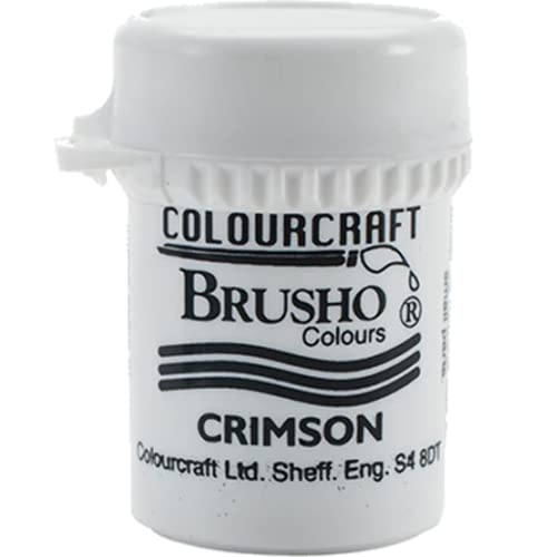 Colorfin Brusho Crystal Colour 15G Crimson, Acrylic, Multicolour, 3.04x3.04x5.08 cm