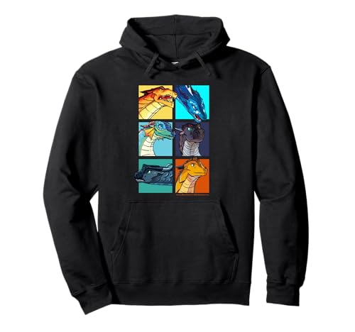 Image of Wings of Fire Character Squares Pullover Hoodie