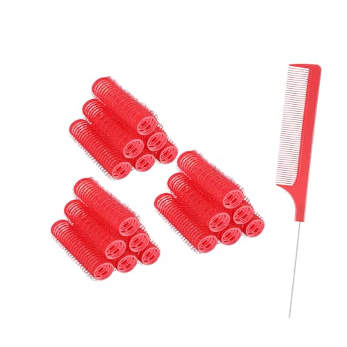 ZMD 18Pcs Self Grip Small Hair Curlers Rollers, Plastic Hair Curlers Heatless Salon Hairdressing Curlers DIY Curly Hair Accessories for Women Girls Short Thin Fine Hair (0.8 x 2.4 Inch)