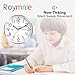 Roymnie Wall Clock for Kids Learning to Tell Time Easily Non Ticking Battery Operated Kids Teaching Clock Silent Colorful Teaching Time Clock Decorative for Kids Room Classroom School (8 Inch)